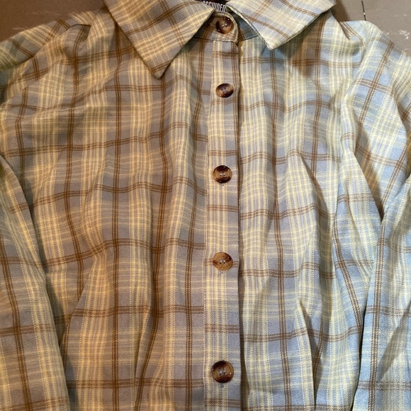 Women’s Green Plaid Corset - Picture 3 of 4